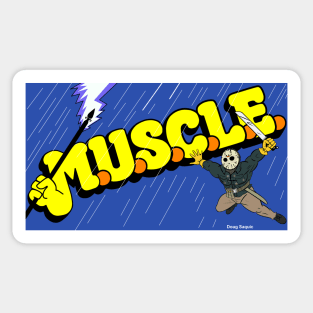 Jason part 6 M.U.S.C.L.E. Sticker